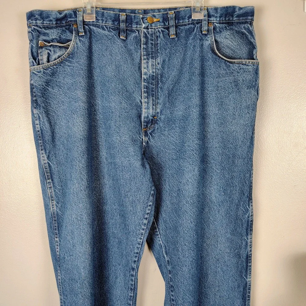 Red Kap Mens‎ 48x30 Blue Workwear Jeans Distressed Straight Leg big tall Denim